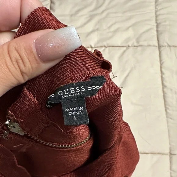 Guess Rust Mini Dress - Picture 4 of 4